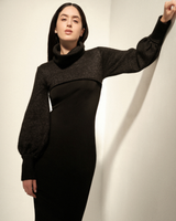 SETA VIPEROTA DRESS BLACK