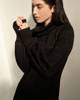 SETA VIPEROTA DRESS BLACK