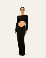 RIVA ARBOLA DRESS BLACK