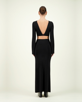 HEART ANCHO TOP BLACK