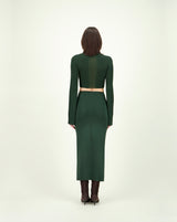 HIGH ANCHO TOP DARK GREEN