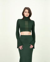 HIGH ANCHO TOP DARK GREEN