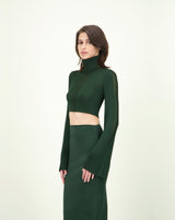HIGH ANCHO TOP DARK GREEN