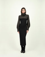 SETA VIPEROTA DRESS BLACK