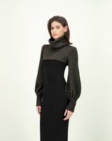 SETA VIPEROTA DRESS BLACK