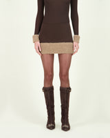 CHILA CASPERA SKIRT BROWN