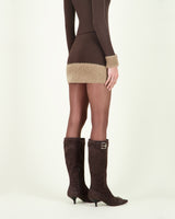 CHILA CASPERA SKIRT BROWN