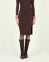 ESTELITA SKIRT BROWN