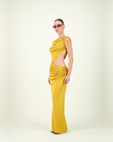 GRAN FATALI SKIRT GOLD LEMON