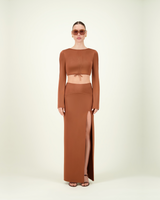 SCOVILLA SKIRT TERRACOTTA