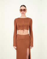 SCOVILLA SKIRT TERRACOTTA