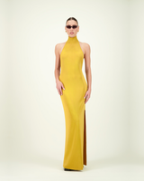 MORUGA TORTUGA DRESS GOLD LEMON