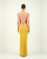 MORUGA TORTUGA DRESS GOLD LEMON