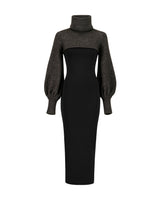 SETA VIPEROTA DRESS BLACK