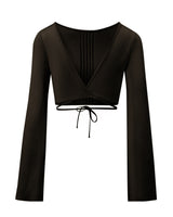 HEART ANCHO TOP BLACK