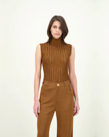 KNIT JEANS CHESTNUT