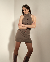 CASPERINA BANG SKIRT GREY BROWN