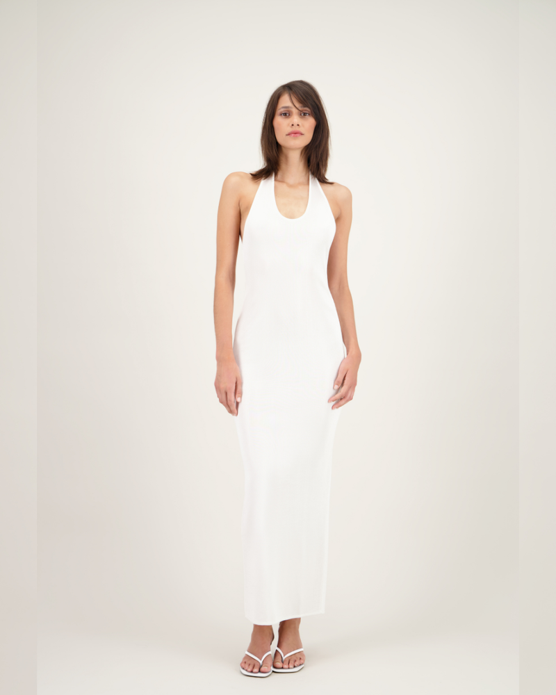 aziza dresses DRESS OFF-WHITE – La Galpa Blush_Pink 100% Cotton Hand made Bcbgmaxazria Womens Striped Crochet Trouser Waist Size:32