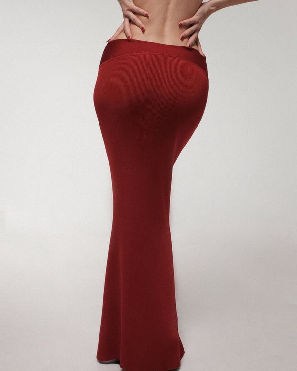 CLASSIC MALAGETA SKIRT RED VERMILLION