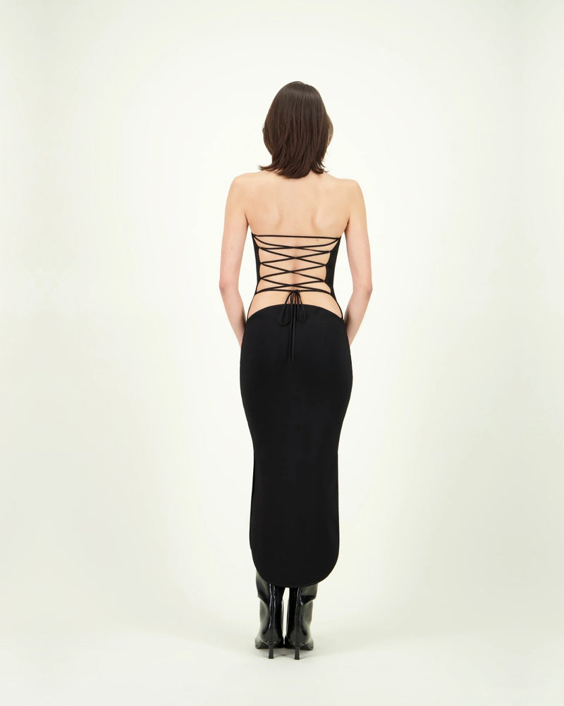 KODOMO FOOL DRESS BLACK