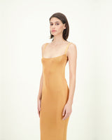 MORUGA WARD DRESS GOLD BEIGE