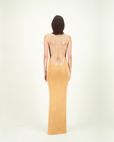 MORUGA WARD DRESS GOLD BEIGE