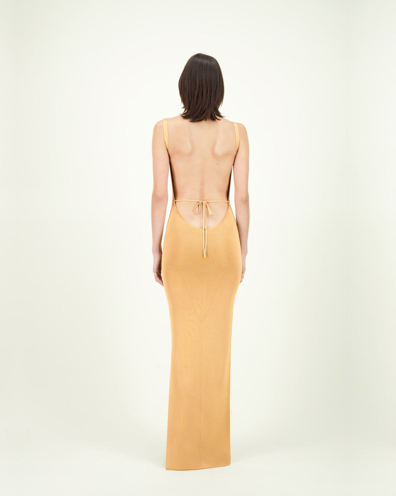 MORUGA WARD DRESS GOLD BEIGE