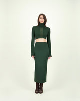 HIGH ANCHO TOP DARK GREEN