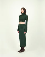 HIGH ANCHO TOP DARK GREEN