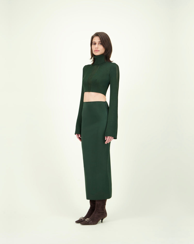 HIGH ANCHO TOP DARK GREEN
