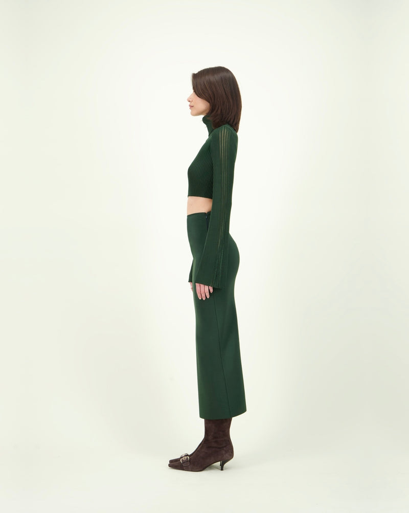 HIGH ANCHO TOP DARK GREEN