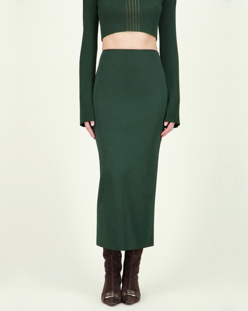 SAYURI VIPERA SKIRT DARK GREEN
