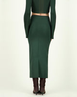 SAYURI VIPERA SKIRT DARK GREEN