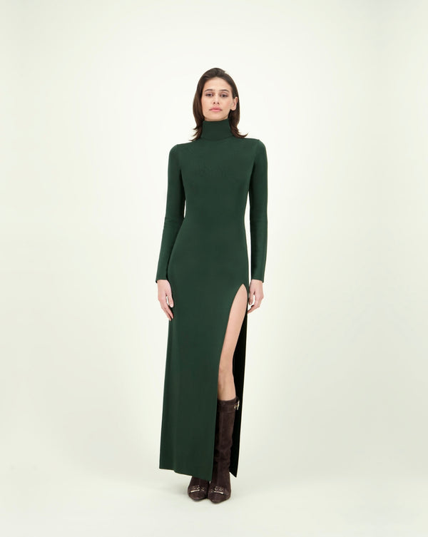SCOVILLE TORTUGA DRESS DARK GREEN