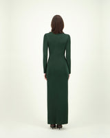 SCOVILLE TORTUGA DRESS DARK GREEN