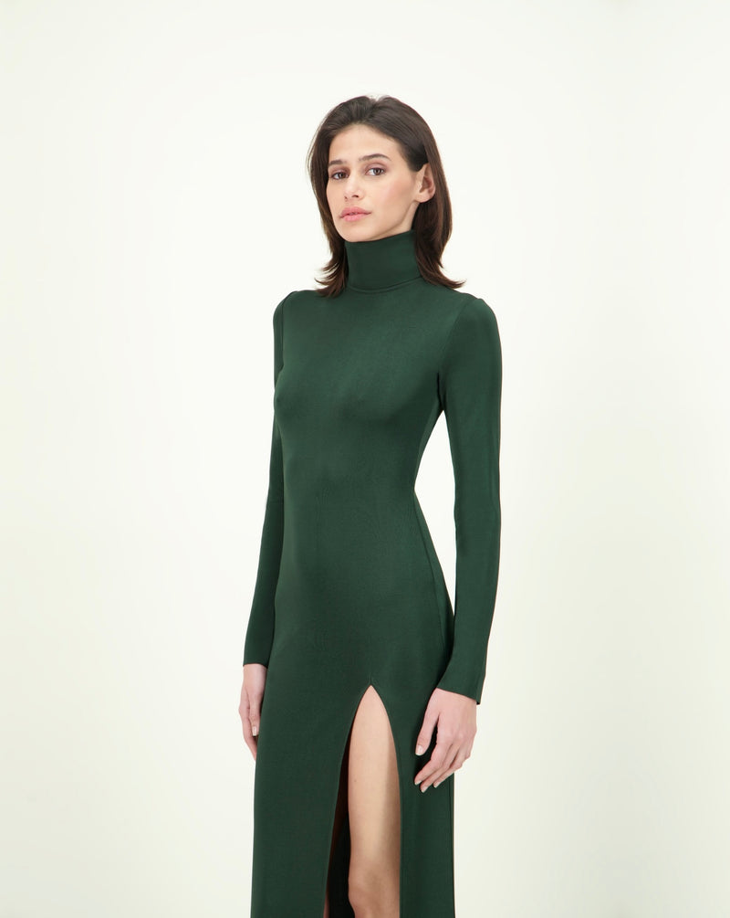 SCOVILLE TORTUGA DRESS DARK GREEN