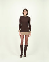 CHILANA TORTUGA TOP BROWN
