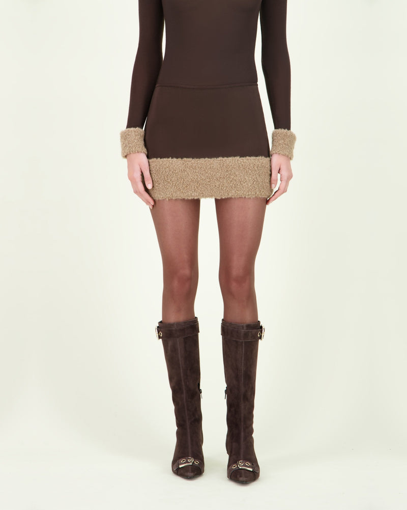 CHILA CASPERA SKIRT BROWN