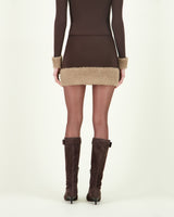 CHILA CASPERA SKIRT BROWN