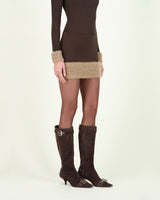 CHILA CASPERA SKIRT BROWN