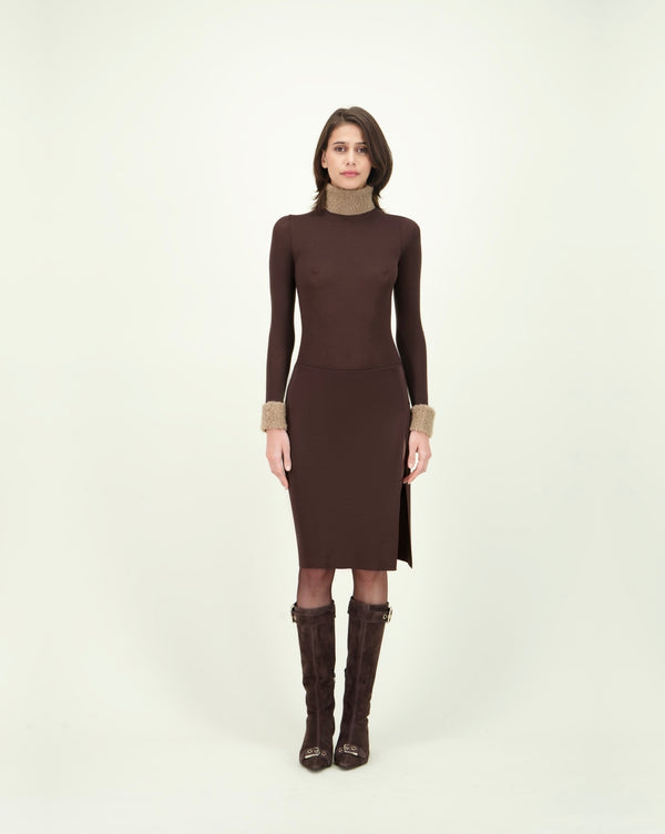 ESTELITA SKIRT BROWN