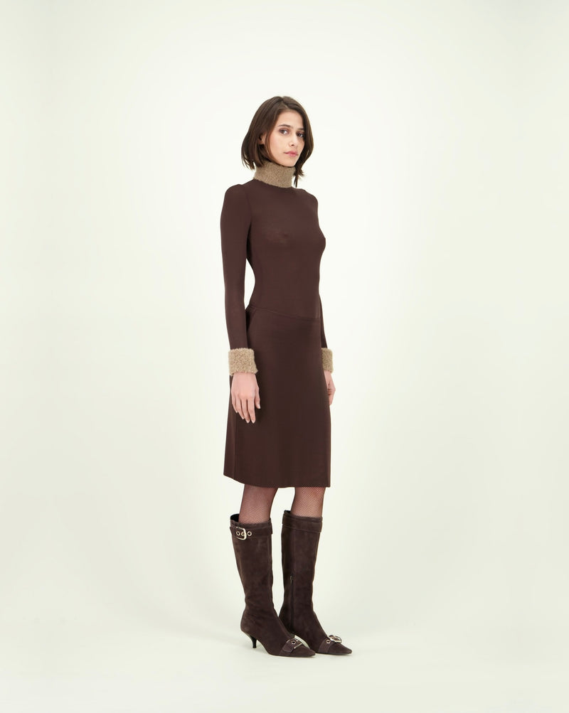 ESTELITA SKIRT BROWN