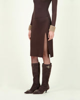 ESTELITA SKIRT BROWN