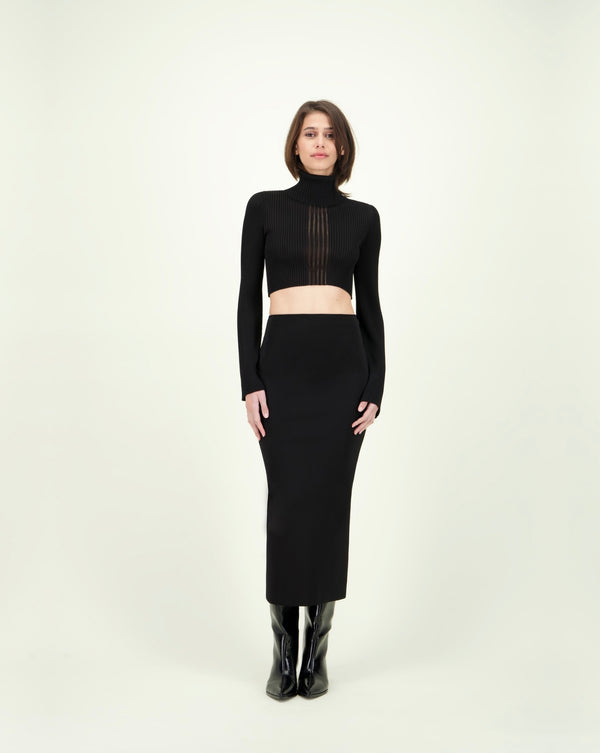 SAYURI VIPERA SKIRT BLACK