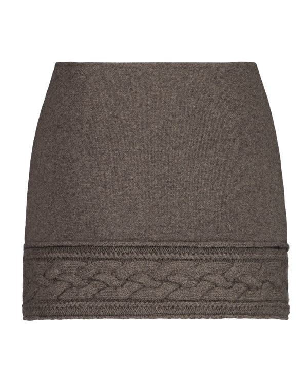 CASPERINA BANG SKIRT GREY BROWN