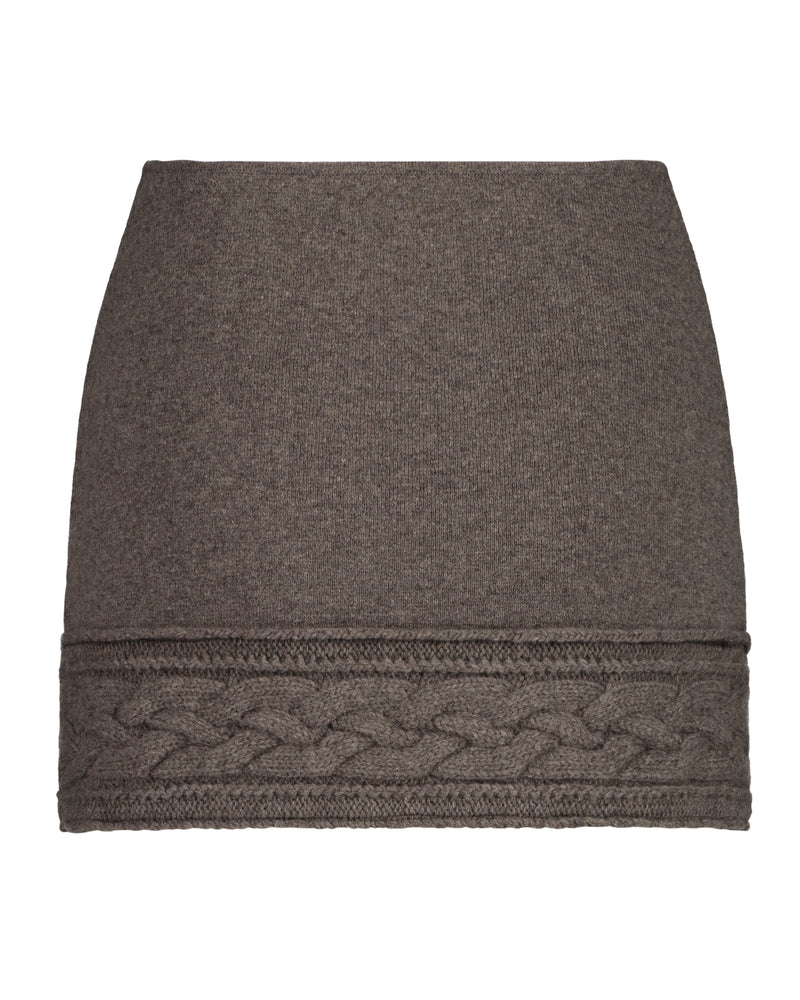 CASPERINA BANG SKIRT GREY BROWN