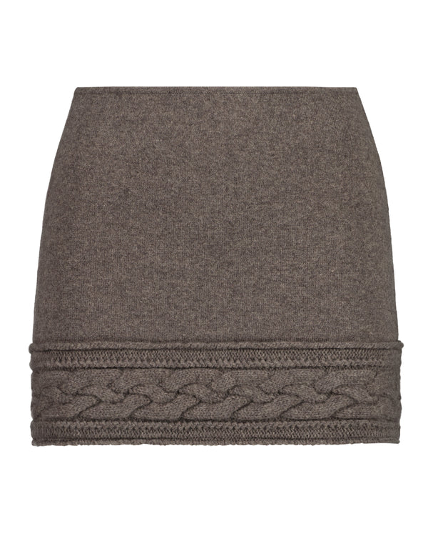 CASPERINA BANG SKIRT GREY BROWN