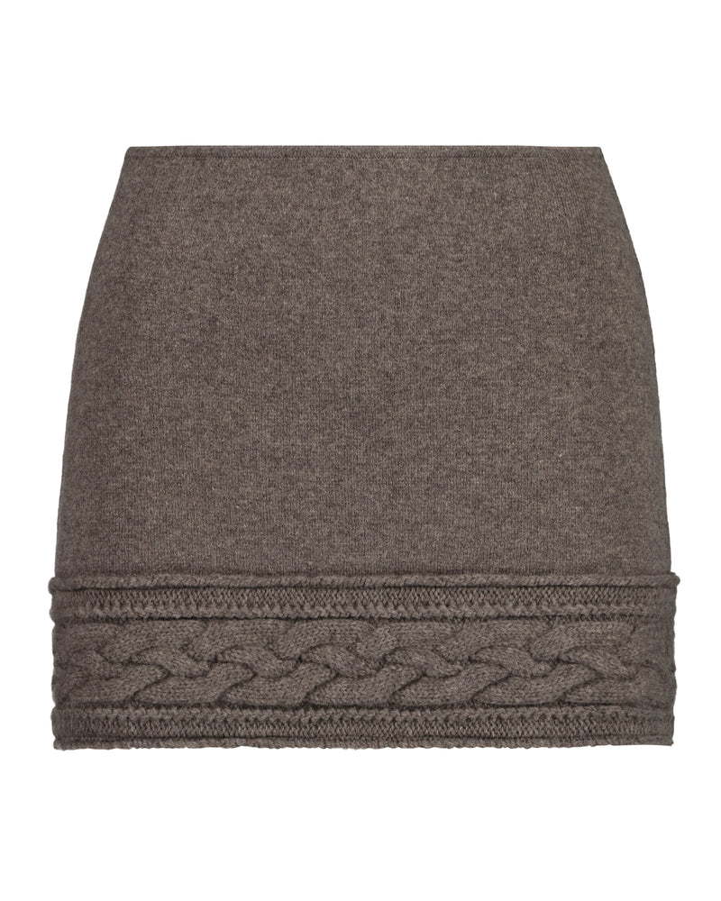 CASPERINA BANG SKIRT GREY BROWN