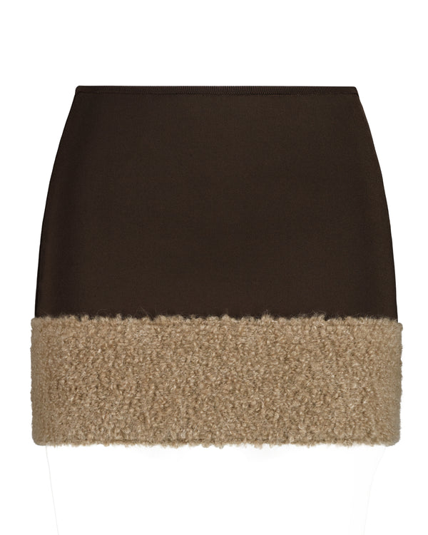 CHILA CASPERA SKIRT BROWN